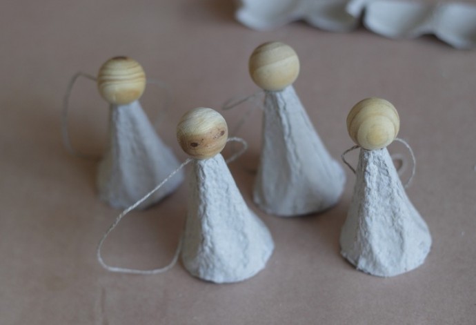 Easy DIY Egg Carton Angel Easy DIY Egg Carton Angel