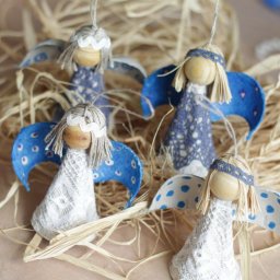 Easy DIY Egg Carton Angel