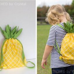 Pineapple Drawstring Backpack