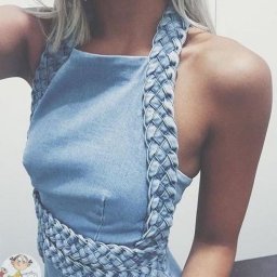 Easy transformation to a plain denim dress or top