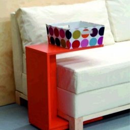 Rolling C End Table or Sofa Table