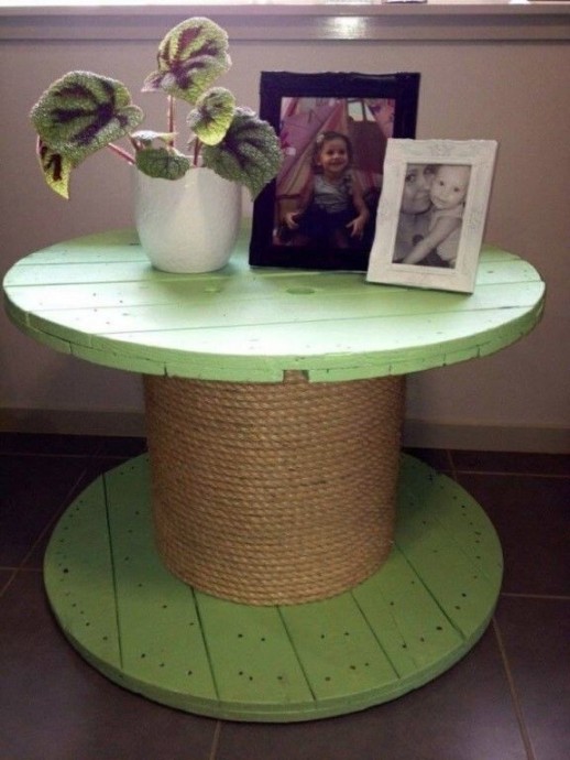 Creative Use of Recycled Pallet Cable Spools Creative Use of Recycled Pallet Cable Spools