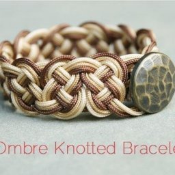 How to DIY Stylish Ombre Knotted Bracelet