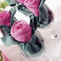 How to DIY Rosette Napkin Fold