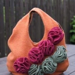 Chic Handbag Made from an Old Sweater