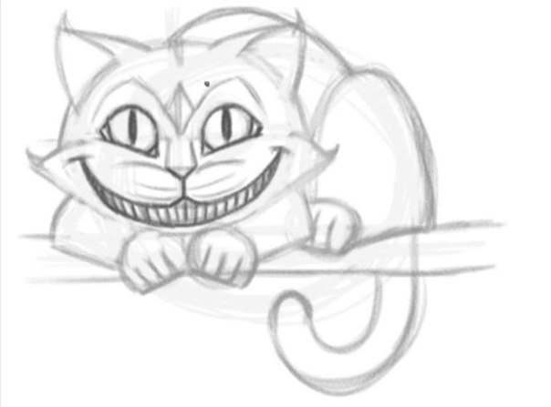 How to draw the Cheshire Cat How to draw the Cheshire Cat
