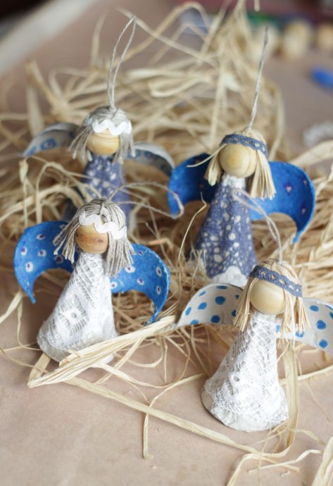 Easy DIY Egg Carton Angel Easy DIY Egg Carton Angel