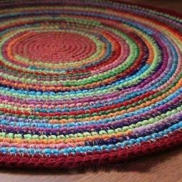 Wonderful DIY Crochet Rug From Old T-shirt