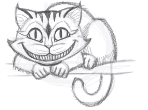 How to draw the Cheshire Cat How to draw the Cheshire Cat