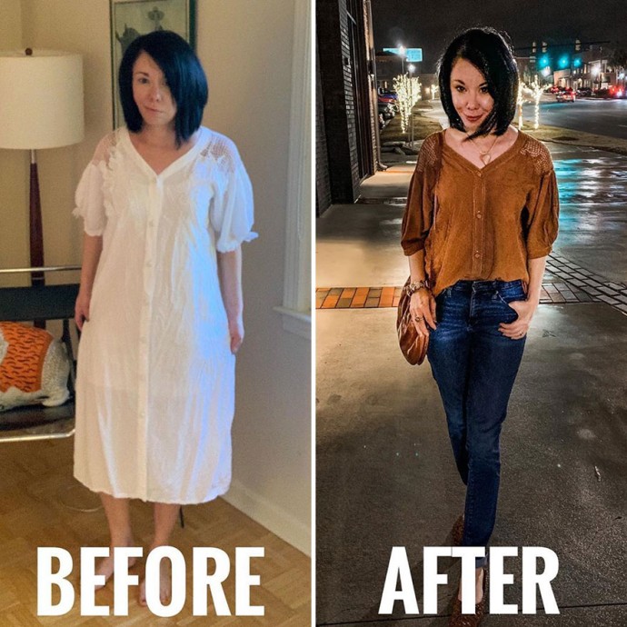 Woman Transforms Thrift-Store Clothes For $1 Into Elegant OutfitsArtist Woman Transforms Thrift-Store Clothes For $1 Into Elegant OutfitsArtist