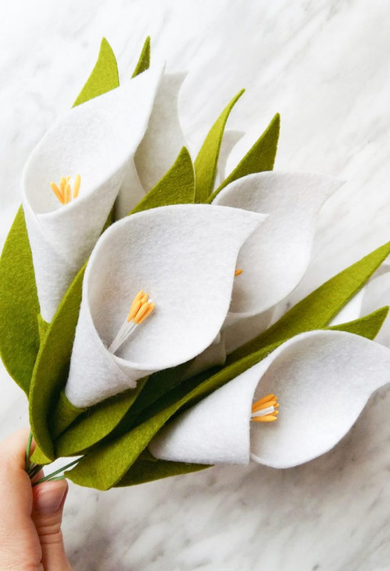 Nice Felt Calla Lily