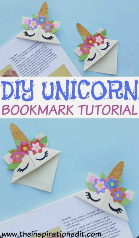Easy DIY Unicorn Bookmark