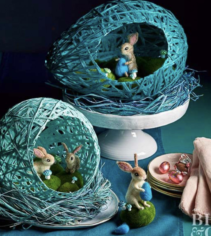 DIY Wrapped Easter Eggs