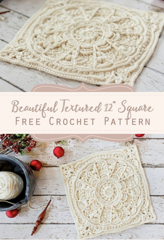 DIY Winter Opulence “Granny” Square