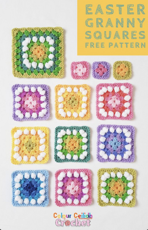 DIY Easter Granny Squares