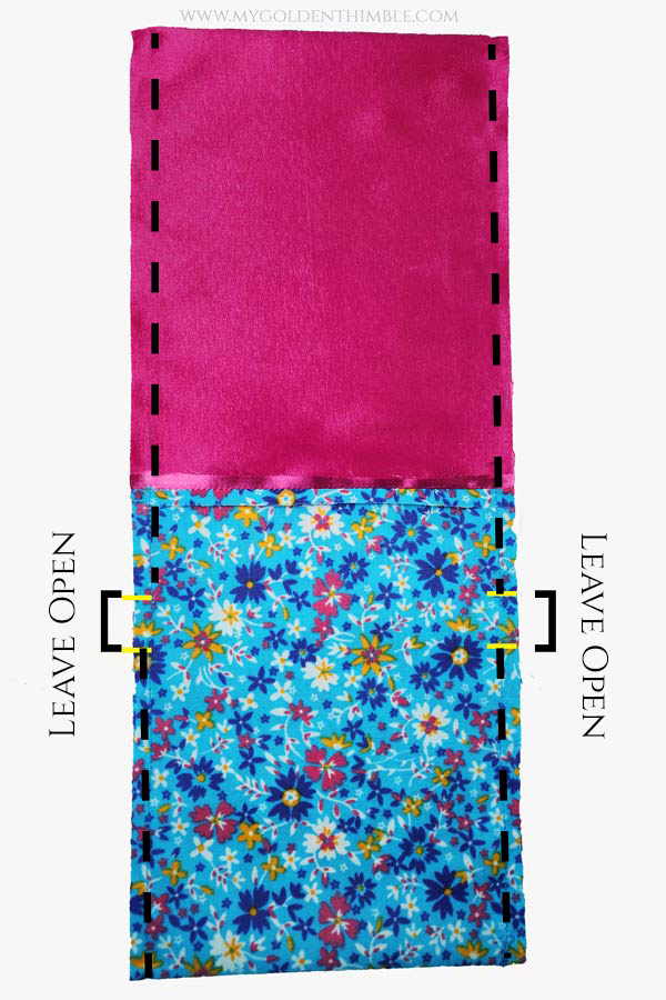 How To Make A Lined Drawstring Bag In Different Sizes.