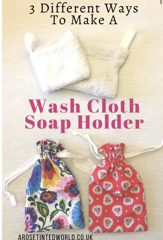 DIY Wash Cloth Soap Holder
