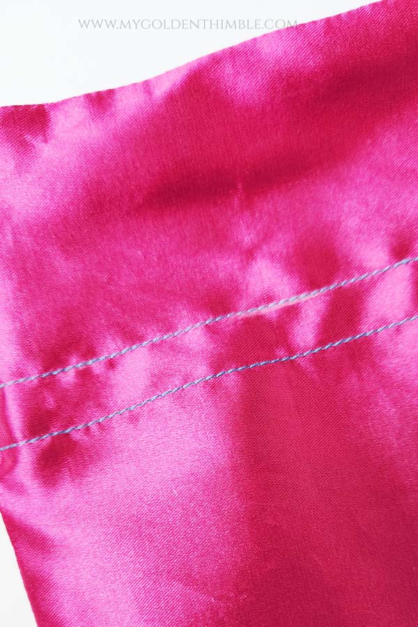 How To Make A Lined Drawstring Bag In Different Sizes.