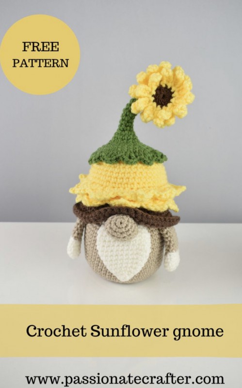 Crochet a Sunflower Gnome